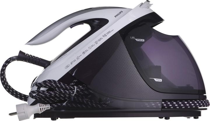Produktbild Philips GC9660/30 steam ironing station T-ionicGlide soleplate Purple, White (2700 W, 520 g/min)