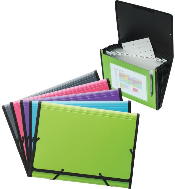 Immagine prodotto Kolma Cartella A4 superstrong 12 linguette antracite (A4, 1 x)