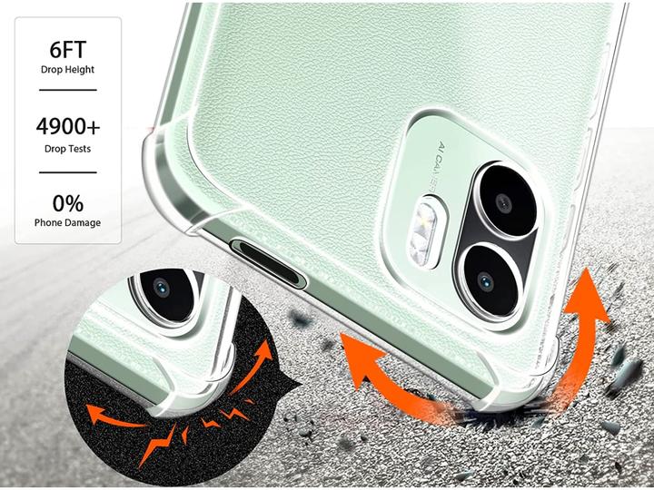 Produktbild Screenguard Xiaomi Redmi A1 Hülle Crystal Soft Airbag Bumper (Xiaomi Redmi A1)