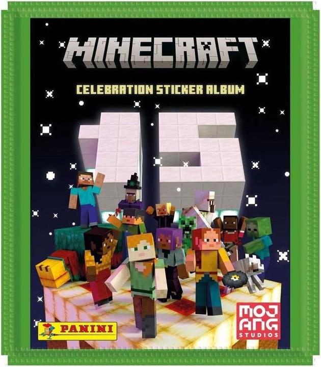 Image du produit Panini Collection d'autocollants Minecraft Eco-Blister Célébration du 15e anniversaire *Version allemande*.