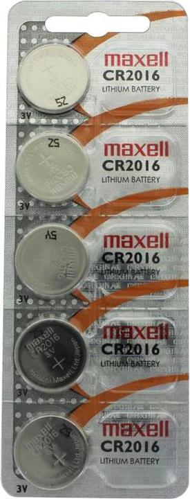 Immagine prodotto AccuCell CR2016 Pila a bottone al litio IEC CR2016 in una confezione da 5 (5 pz., CR2016, 75 mAh)