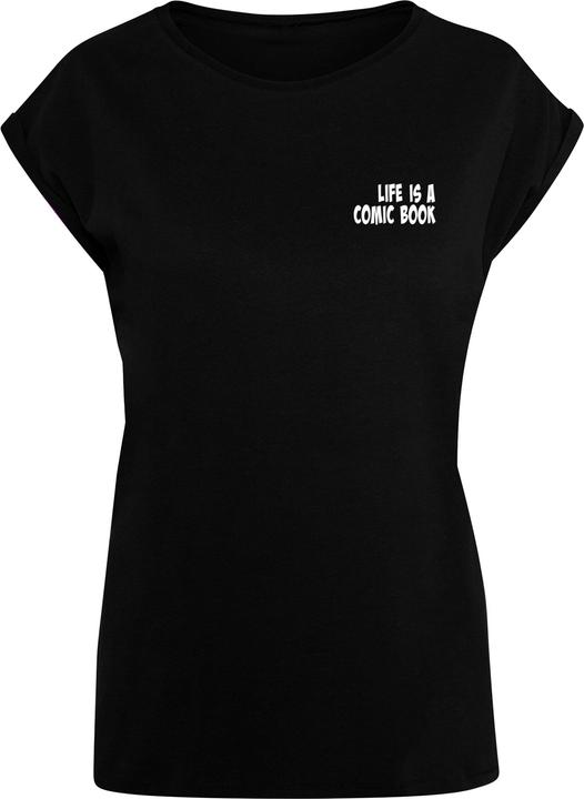 Merchcode Ladies Book Comic Extended Shoulder Tee - 112993