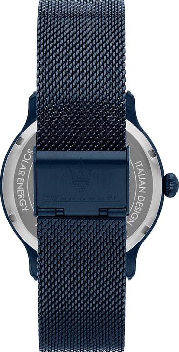 Actual product image Maserati R8853149001 Blue Solar 45mm 10ATM (Analogue wristwatch, 45 mm)