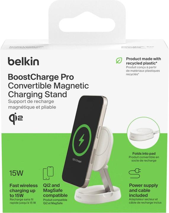 Produktbild Belkin Boost Charge Pro Qi2 magnetische Ladestation (15 W)