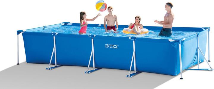 Actual product image Intex 4.5M X 2.2M X 0.84M RECTANGULAR FRAME POOL SET (450 x 84 x 220 cm)