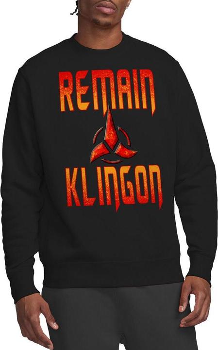 Immagine prodotto Universal Textiles Remain Klingon Felpa Adulto Unisex (S)