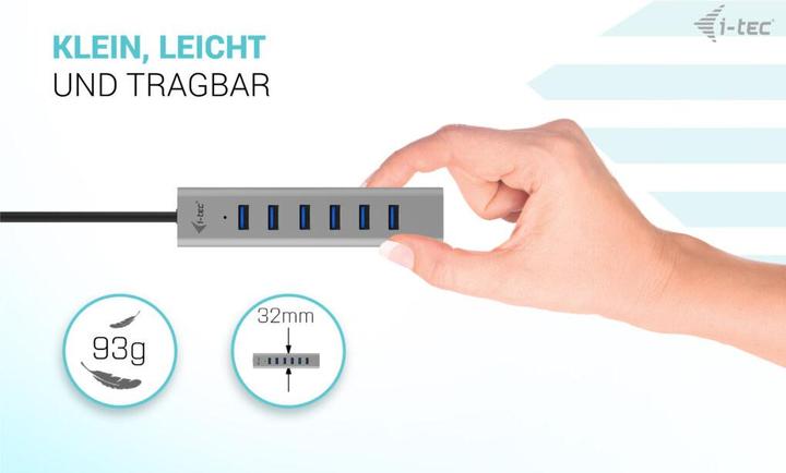 Immagine prodotto i-tec C31HUBMETAL703 (USB-C, USB-A, 7 Porti)