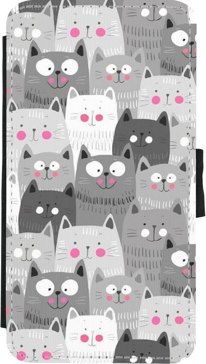 Image du produit PhoneLook Coque Wallet noir Chats gris troupeau (Apple iPhone X, Apple iPhone XS)