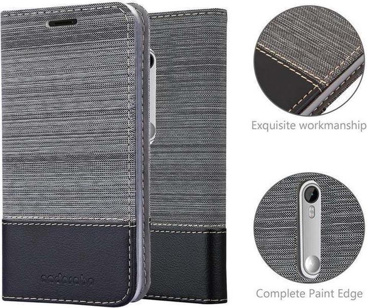 Produktbild Cadorabo Book Jeans Optik Cover (Motorola Moto G30)