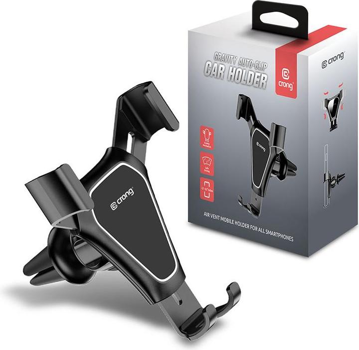 Actual product image Crong Gravity Auto-Clip CRG-CH4-BLK car mount