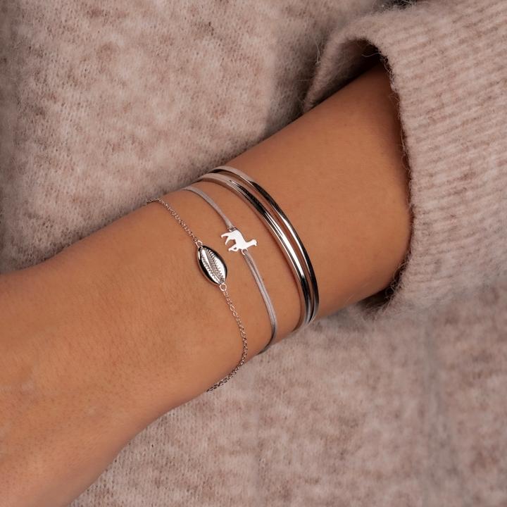 Immagine prodotto Glanzstücke München Donna in argento 17,0 cm, flessibile e regolabile - 11832 (17 cm, Argento)