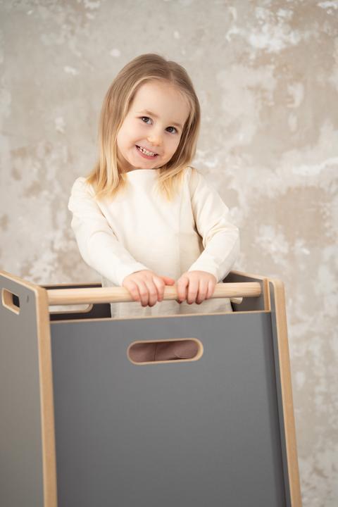 Produktbild Tupti.wood NOWAY - Montessori Lernturm Kitchen Helper Grau