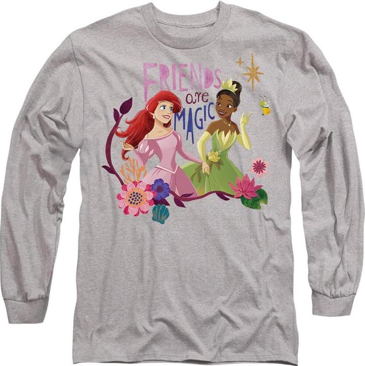 Actual product image Disney Princess Unisex Adult Friends Are Magic Ariel And Tiana T-Shirt (XXL)