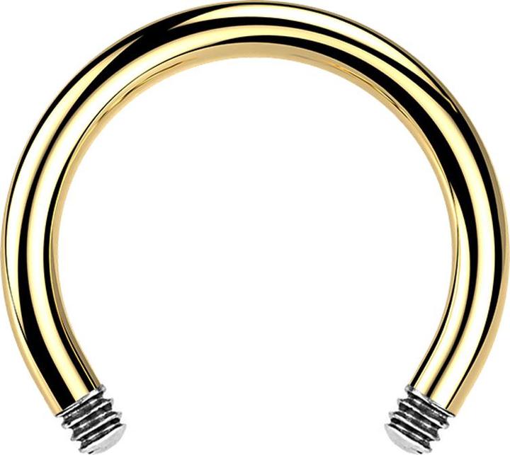 Immagine prodotto Star Piercing Bilanciere circolare placcato oro (Acciaio chirurgico 316L)