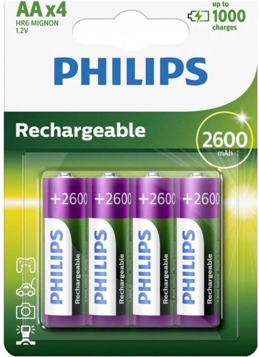 Immagine prodotto Philips Ricaricabile (4 pz., AA, 2600 mAh)