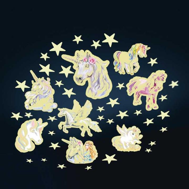 Actual product image Brainstorm Stars & Unicorns Glow in the Dark