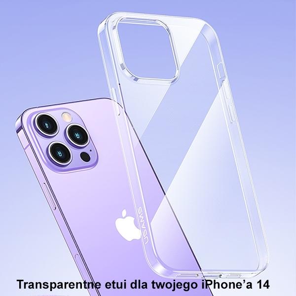 Actual product image Usams Transparent protective cover - iPhone 14 Plus (Apple iPhone 14 Plus)