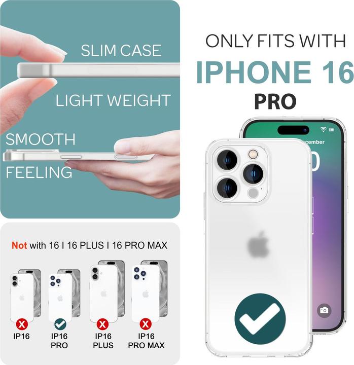 Produktbild Nalia Extrem Dünnes 0,3mm Mattes Hardcase (Apple iPhone 16 Pro)