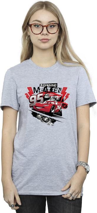 Immagine prodotto Disney Cars Lightning McQueen Collage Maglietta Ampia Donna (S)