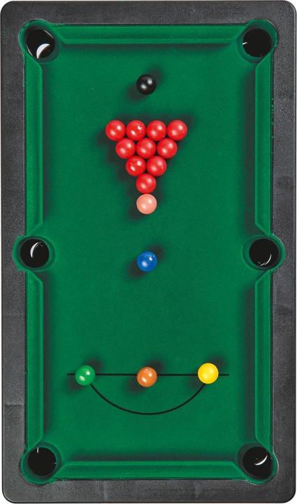 Produktbild Noris 606167704 Pool Billard & Snooker inkl. 2 Queues, 16 Billard und 17 Snooker Kugeln und Triangel
