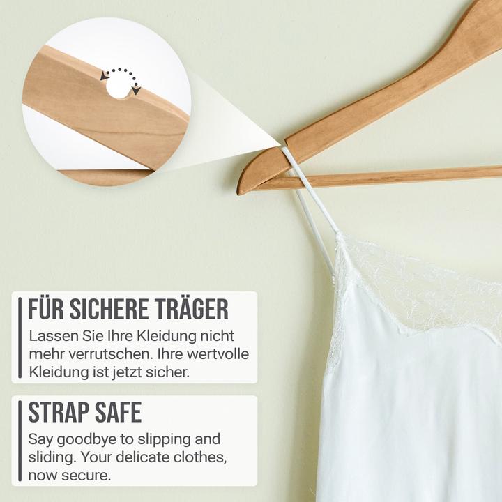Actual product image Jago Clothes hanger wood 100 pieces nature (100 x)