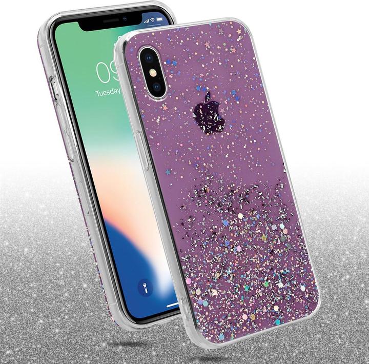Actual product image Cadorabo TPU cover sparkling glitter (Apple iPhone XS Max)