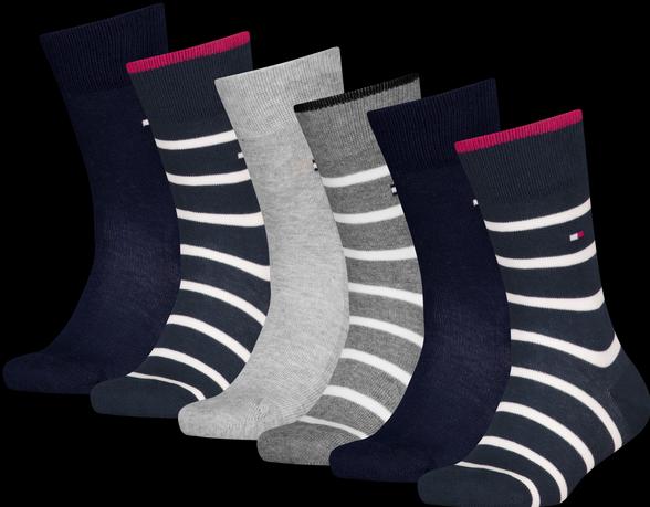 Image du produit Tommy Hilfiger Th Kids Sock 6p Breton Stripe (paquet de 6, 35, 38)