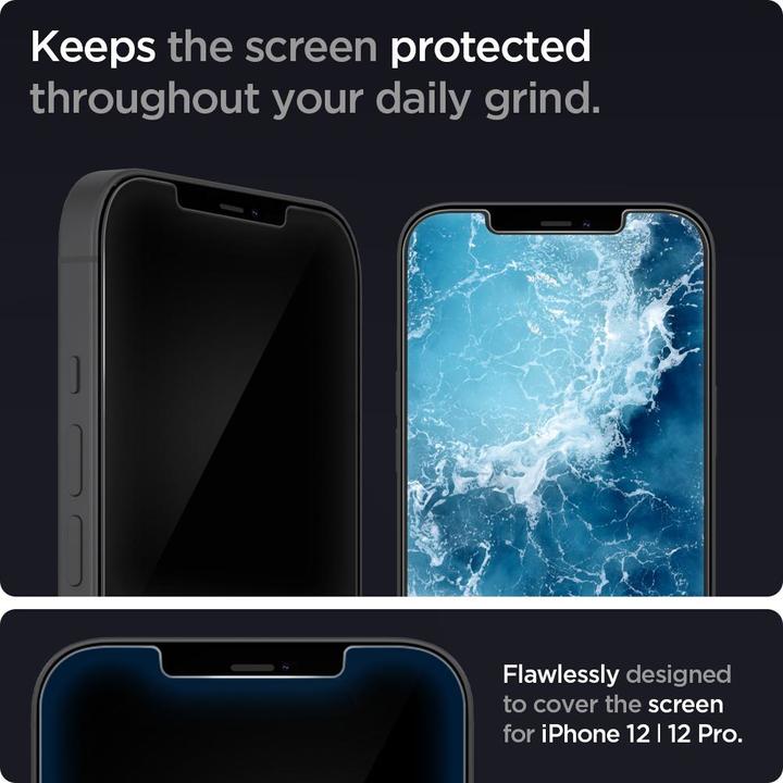 Immagine prodotto Spigen tR EZ Fit (2 Pezzo/i, Apple iPhone 12, Apple iPhone 12 Pro)