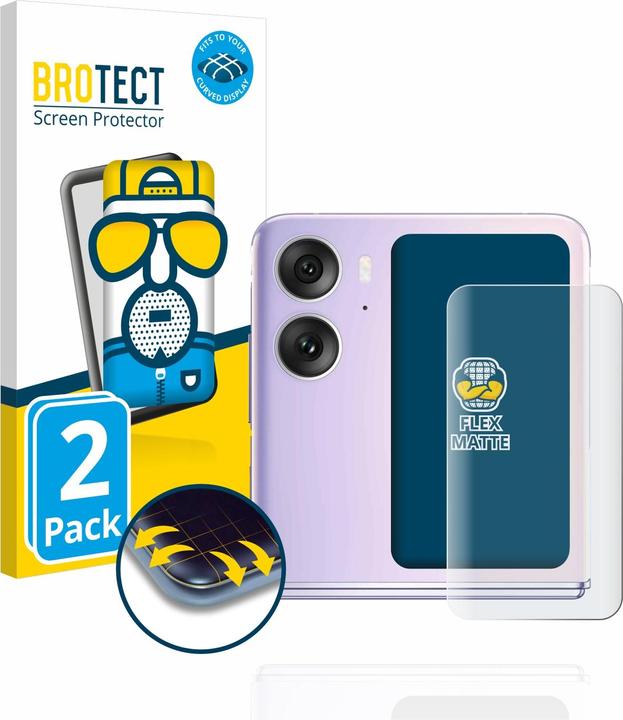 Image du produit BROTECT Full-Cover Protection Mat (2 pièce(s), Oppo Find N2 Flip)