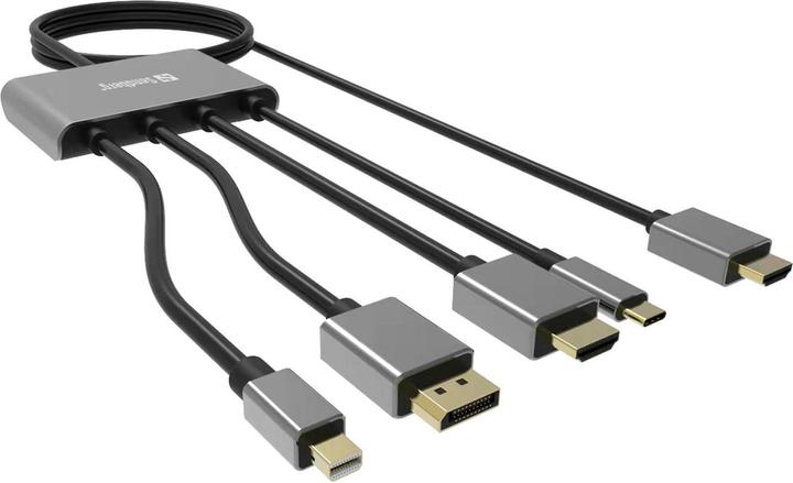Sandberg All-In-1, Adapter, Hub (HDMI, USB Typ-C, 230 cm)