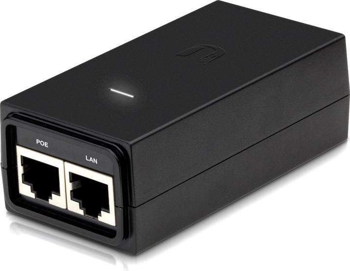 Actual product image Ubiquiti Passive PoE GE Injector: 24V, 12W (Passive 24V PoE-in, 12 W)