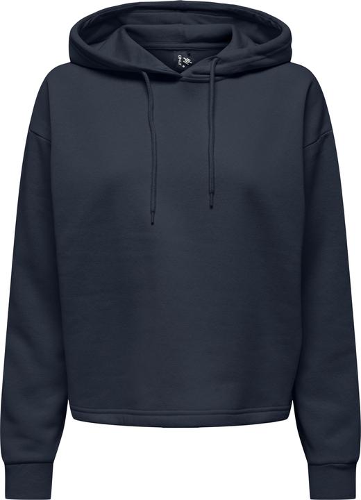 Only Play Normal geschnitten Kapuze Gerippte Ärmelbündchen Tief angesetzte Schulter Sweatshirt Kapuzenpullover (L)