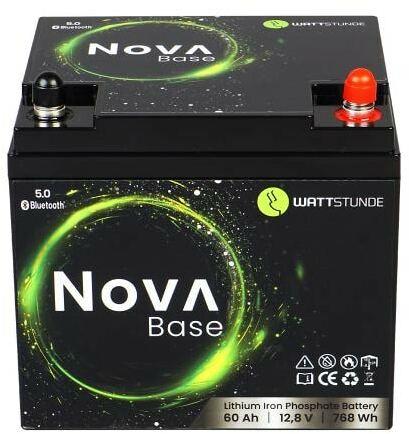 Actual product image Wattstunde Batterie NOVA Base 60 Ah LiFePO4 (12.80 V, 60 Ah)