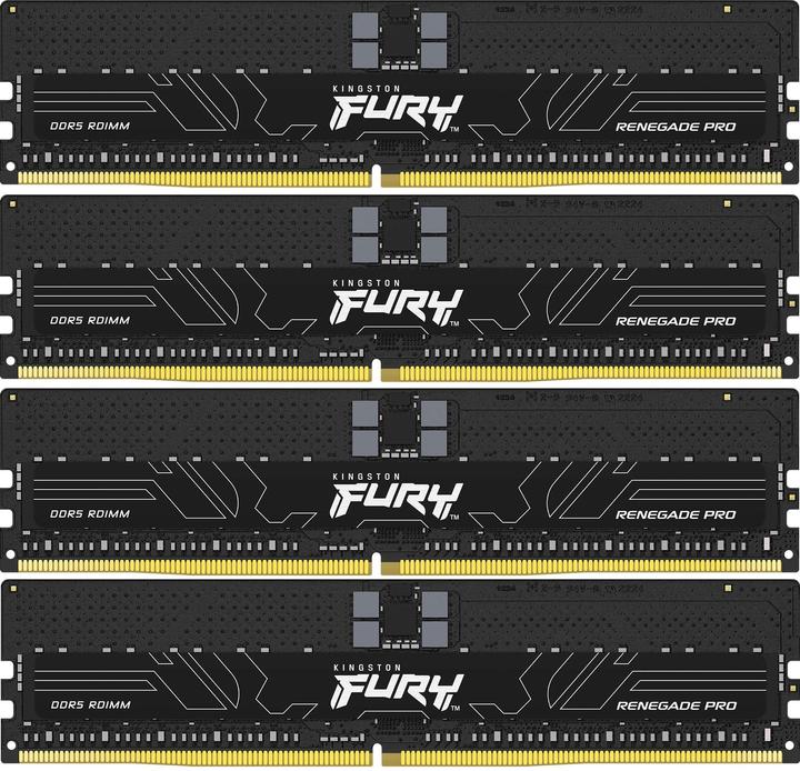 Image du produit Kingston D5 64GB 4800-36 Renegade PRO ECC K4 KFY KF548R36RBK4-64 (4 x 16GB, 4800 MHz, RAM DDR5, DIMM)