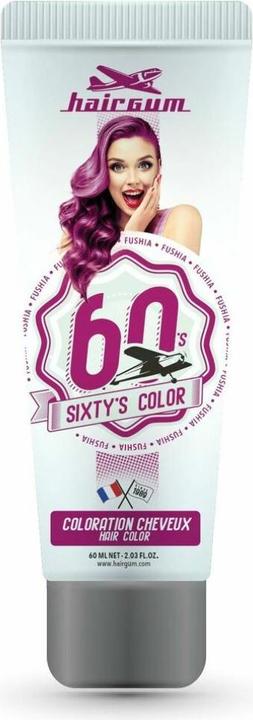 Hairgum SIXTY'S COLOR hair colour #fushia 60 ml (Fushia)
