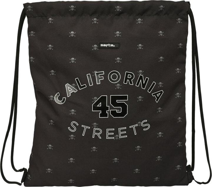 Produktbild Safta Rucksacktasche mit Bändern California Schwarz 35 x 40 x 1 cm
