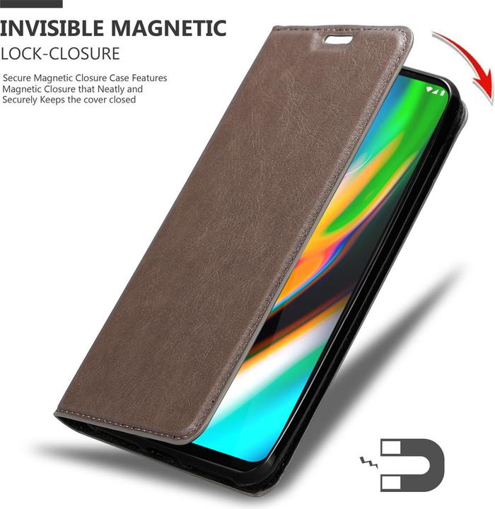 Image du produit Cadorabo Book Couverture magnétique invisible (Motorola Moto G9 Plus)