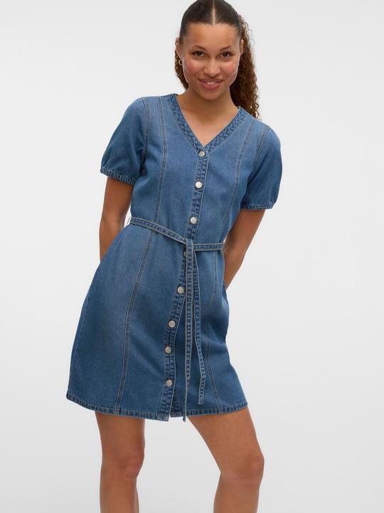 Produktbild Vero Moda Vmjanet Ss V-Neck Short Denim Dress Noos (XS)