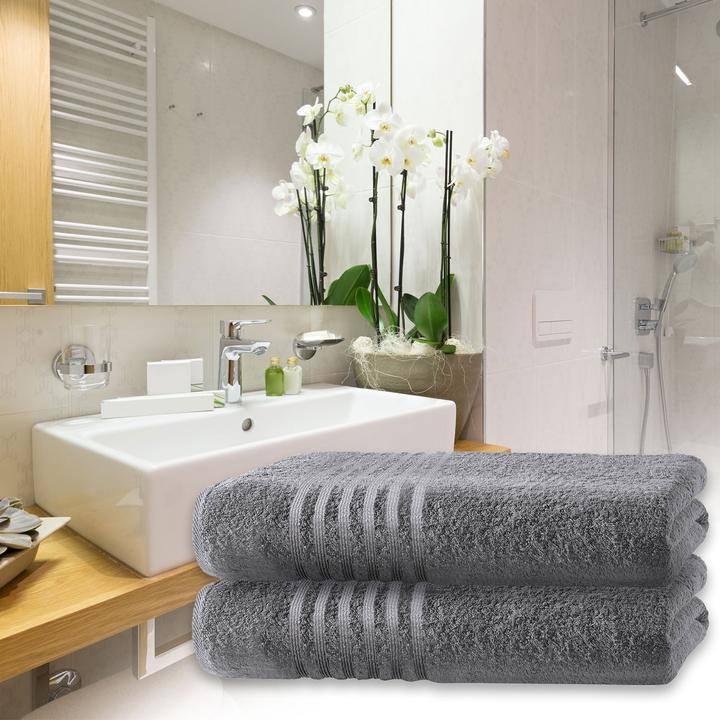 Image du produit Casativo Serviettes de bain, lot de 2 (100 x 150 cm)