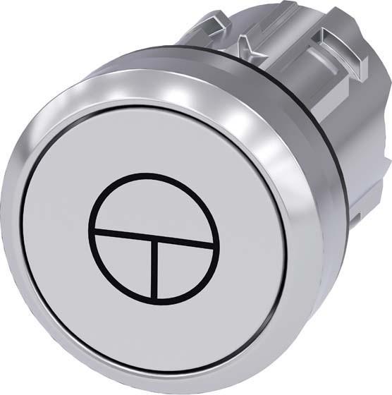 Actual product image Siemens Front push-button 1f ws Ř22mm rnd 3SU1050-0AB60-0AB0