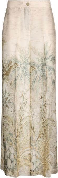 Liu Jo Black Pantaloni Green Jungle Printed