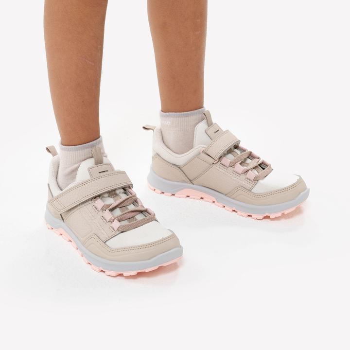 Produktbild Quechua Wanderschuhe Kinder Gr. 28–34 niedrig Klettverschluss Wandern - NH500 beige/rosa (31)