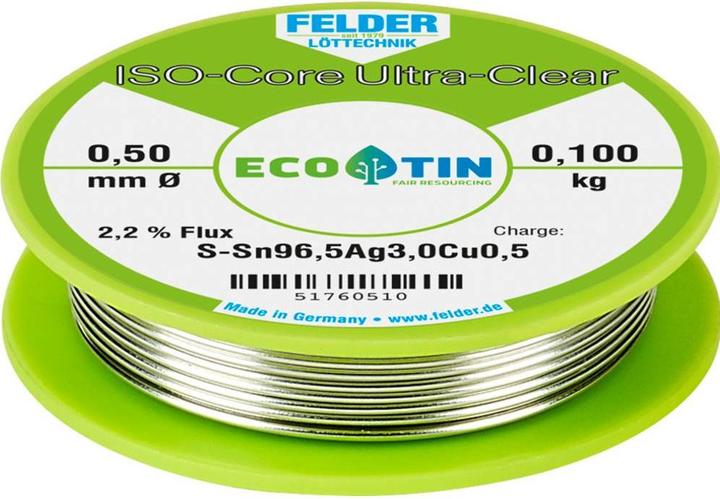 Felder Lottechnik Ultra Clear, 0.10 kg, 0.5 mm (Soldering Coil Kit)