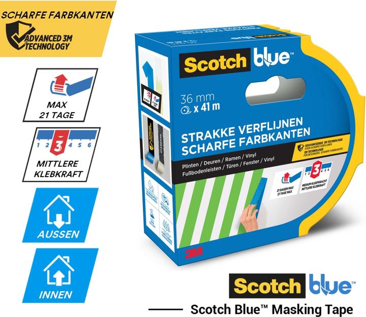 Immagine prodotto Scotch Nastro per mascheratura da imbianchino per linee nette (24 mm)