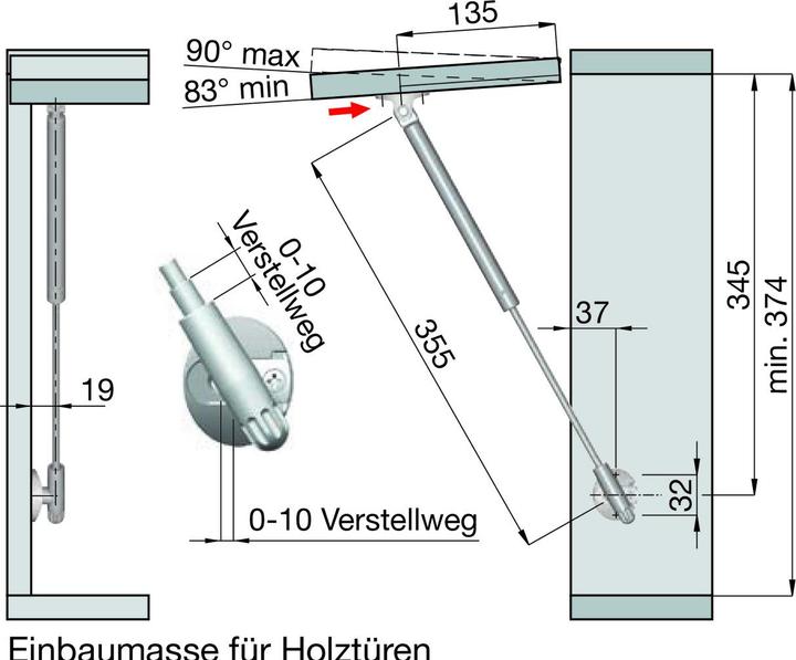 Produktbild Goll Klappenstützen KLB (1 Stk.)