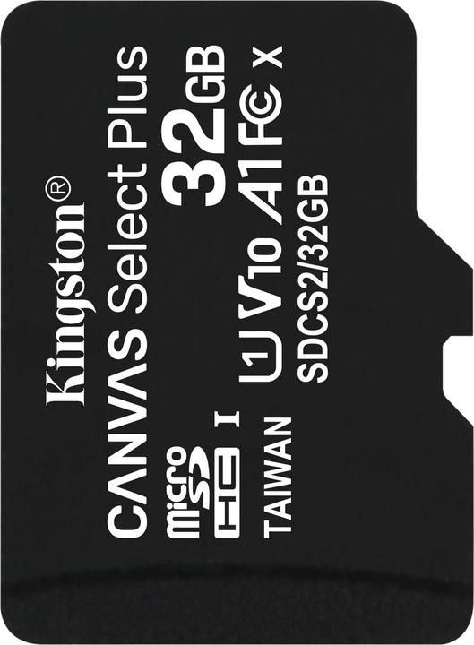 Produktbild Kingston Canvas Select Plus microSDHC Card 32GB (32 GB, microSDHC, U1, UHS-I)