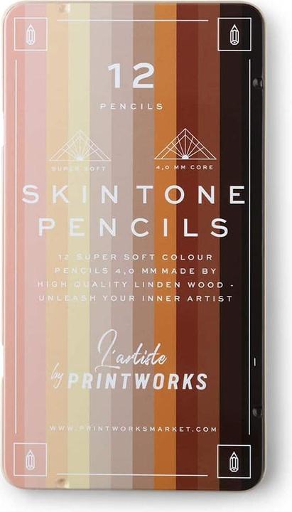 Produktbild Printworks Bleistifte (Hautfarbe, 12 x)