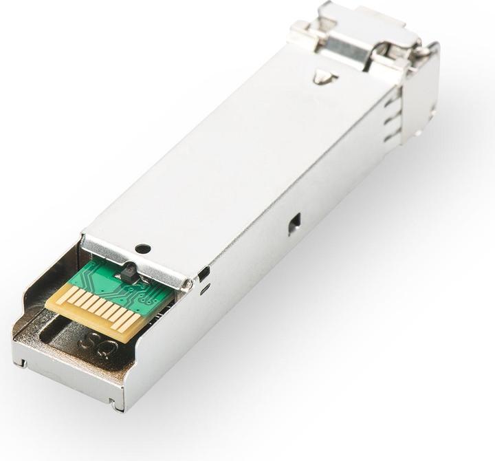 Produktbild Digitus SFP+ 10 Gbps Bi-direktional Modul Singlemode 10km Tx1330/Rx1270 LC Simplex Stecker mit DDM Feature