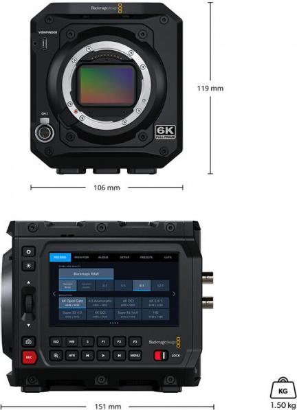 Image du produit Blackmagic PYXIS 6K (monture L) (24.60 Mpx, 60p)