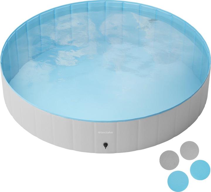 Produktbild tectake Hundepool Nele, faltbar, mit Schlauchanschluss (Hundepool)